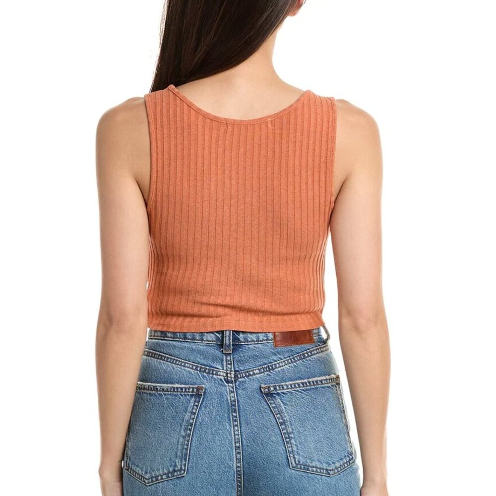Project Social T BEFORE SUNSET Button Front Sweater Tank - Picture 3 of 14